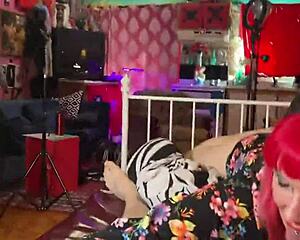 Goddess Starlavamp Goons Wild Sucking Stepbro Dick in Selfies