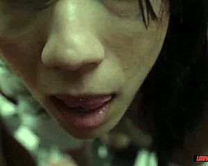 skinny tattooed brazilian babe takes massive anal pounding