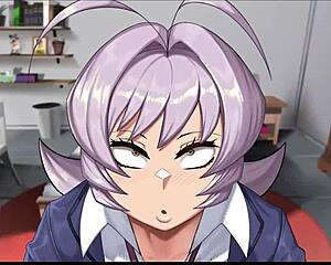 i blackmail najimi into taking my monster cock deep