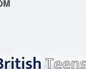 hot british teen gets spitroasted by two guys cum covered everywhere