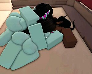 Two Fish Mommies in Roblox Condo FFM Take Monster Cock Deepthroat Doggystyle Then Futa Fuck Hardcore POV