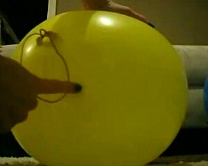i can't stop watching sophie finger her wet pussy with balloons in living room and bathroom