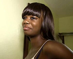 Petite Country Chocolate Girl Sucks Then Fucks Big Black Cock