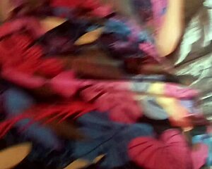 slipped under her dress to raw fuck her tight latina neighbor pussy up close 🍆💦