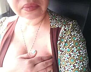 hey in the truck check out my wet pussy up close