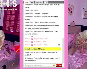 hot blonde loira gostosa shows fetish body big tits ass on webcam!