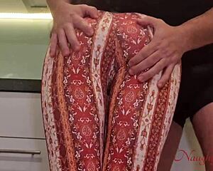 i couldn't resist fucking my big ass curvy milf cleaner she squirted and creampied in the kitchen no protest 😏🍑