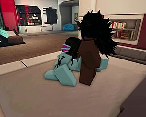 Two Fish Mommies in Roblox Condo FFM Take Monster Cock Deepthroat Doggystyle Then Futa Fuck Hardcore POV