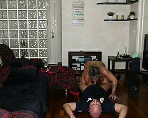 i bend over the muscular milf cop and fuck her big clit ass deep