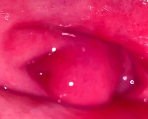 hey world check my virgin girlfriend's shaved pussy close up she licks and fucks proving it's real for new year
