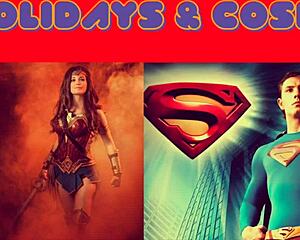 i dress as justice league granny in corset fishnets for this fat blowjob cosplay