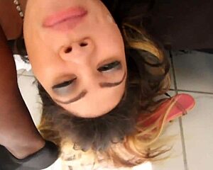 james drops his hard dick right in jaylas mouth after salon pickup 😈💦