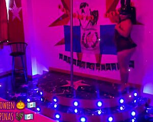 Halloween Playboy Bunny Milf Rips Clothes On Runway Happy Greeting