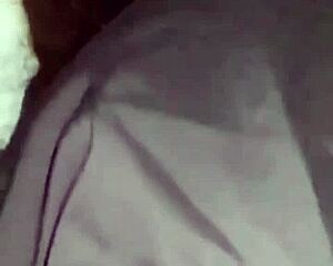 amoosinas unloads cum on tight white ass in airport toilet—fucked her pussy doggystyle bent over