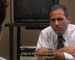 at the office a wild 1x2 creampie threesome goes down with interracial heat