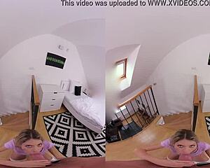 Voyeur spies blonde czech riding cock before becoming her lover