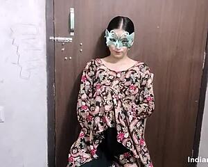 young indian bhabhi moans as guy licks then bangs shaved pussy hard