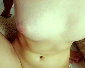 Stepdaughter caught masturbating hits unexpected orgasm with daddy's surprise creampie