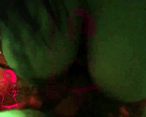 My tits bounce wild while getting fucked hard by group