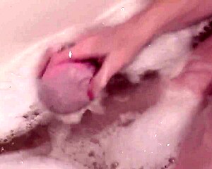 milf soapy foam tits pussy sexy blonde shower handjob