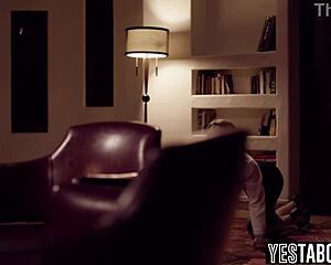 the kinky milf secretary kneels for her boss's monster cock domination in the office