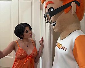 in the bouncing apartment daya dares a wild casting cowgirl romp with porndude's monster cock