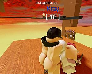 Think roblox is just games? Petite teen pussy begs for real fucking