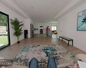 girlfriend shares blonde friend for pov threesome apology fuck