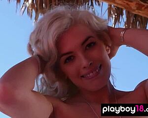 Hey, watch this blonde katie jean strip her hot body bare?