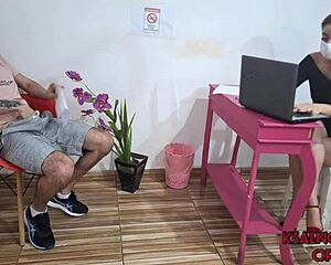 He whipped out his dick and jerked off in the waiting room as receptionist watched