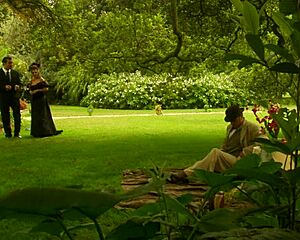 damn, me n my naughty partner roleplay history then fuck hard with big clit cock in garden!!