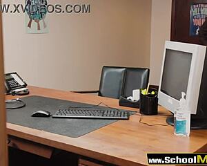 Nurse Stepmom Begs Principal's Cock!