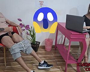 He whipped out his dick and jerked off in the waiting room as receptionist watched