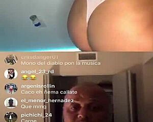 thick puertorican latina shows off her big caribbean ass and natural tits on insta