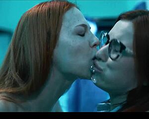 Mad Scientist Ravaged by Lesbian Frankenstein Monster's Parasited Pussy!