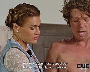 cuck4k brazilian wife cheats on hubby who watches from desk