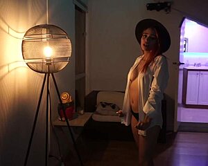 hey yaira strips clothes off during sexy latina house tour big tits ass