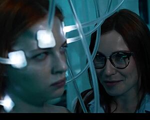 Mad Scientist Ravaged by Lesbian Frankenstein Monster's Parasited Pussy!