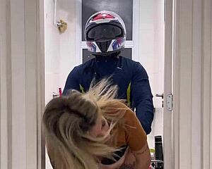 motoboy barges in womens bathroom fucks pissing babe hard she squirts begs more