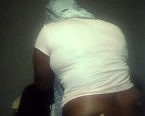 my ebony stepsis with big tits rides my bbc squirting everywhere