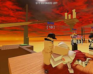 Think roblox is just games? Petite teen pussy begs for real fucking