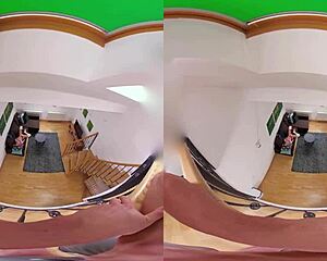 Voyeur spies blonde czech riding cock before becoming her lover