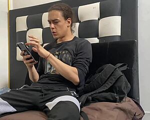 submissive neighbor caught spying takes huge cock punishment in her dorm room