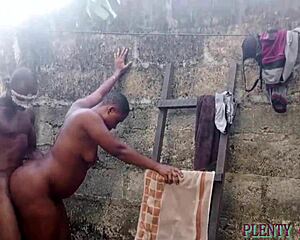 Africa's Steamy Outdoor Fuck Tour With Big Black Cock Action