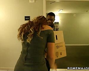 rome major pins curvy miss raquel against fridge creampie