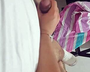 Young Amateur Strokes Neighbor's Huge Cock in Secret Home