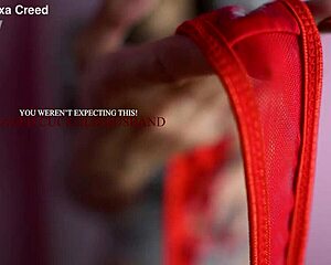 i lock my caged cuckold hubby while teasing pussy