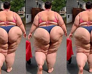 i'm lovin this ssbbw granny belly jiggle comp... whoa fat ass shakes!