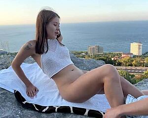 i made her sunset dream real pounding that tight teen pussy outdoors