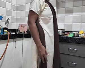 Desi college girl gets fucked hard by stepbro in kitchen after school Hindi moans! 😏🔥